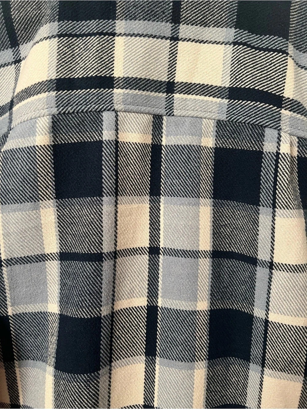 Boston Traders Plaid Button‑Up Jacket – Blue & Cream, Size Large - Picture 10 of 10